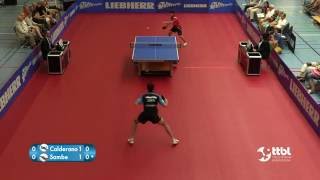 Hugo Calderano vs Kohei Sambe TTBL SELECTED [upl. by Schou]