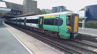 Trains and planes at Gatwick Airport 162024 [upl. by Emyaj]