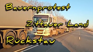 Bauernprotest Zittauer Land Rückstau 10012024 [upl. by Gertrudis561]