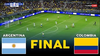 ARGENTINA vs COLOMBIA  FINAL Copa America 2024  Full Match All Goals  Realistic PES Gameplay [upl. by Euqirrne]