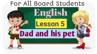 UKG class English primer a Book on phonics A lesson 5 Dad and his pet in Bridge Buddles from Chetna [upl. by Oiuqise]