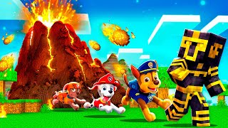 PAW PATROL SOBREVIVE A LOS DESASTRES NATURALES EN MINECRAFT 😱 [upl. by Aholah833]