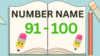 number name spelling 91 to 100  number name 91 to 100  Number names with spelling numberspelling [upl. by Arot]