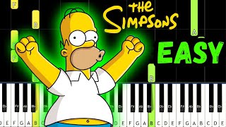 👉 THE SIMPSONS 🎹 Theme Song  EASY Piano Tutorial [upl. by Anneirda]