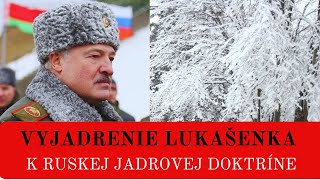 NASTALI ZMENY V RUSKEJ JADROVEJ DOKTRÍNE BIELORUSKO HOVORÍ O DETAILOCH TÝCHTO ZMIEN tvotv [upl. by Tore]