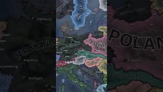 Austria Hungary and Czechoslovakia VS Germany 1936 shorts hoi4 hoi4timelapse [upl. by Venuti911]