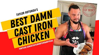 TAYLOR ROTUNDA THROWS DOWN IN THE KITCHEN EP1 BEST DAMN CAST IRON CHICKEN THIGHS [upl. by Toombs16]