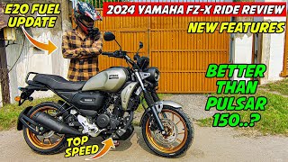 2024 Yamaha FZX Matte Titian Colour Review  Top Speed  Better Than pulsar 150 [upl. by Warfore]