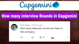 How many interview Rounds in Capgemini  Capgemini sending Rejection Mail  Capgemini [upl. by Pirri247]