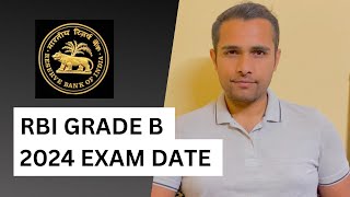 RBI Grade B Exam date 2024 UPDATE [upl. by Cleopatre334]