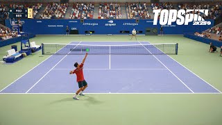 Top Spin 2K25  Matteo Berrettini Vs Roger Federerv I US Open I Legend Difficulty PS5 [upl. by Naesad]