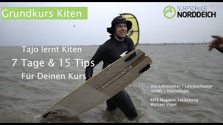 Surfschule Norddeich Kitesurfen lernen VDWS Level 05 Grundkurs Kiten für Anfänger [upl. by Gretchen]