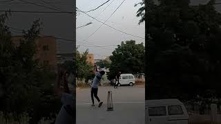 Smashing the ball out of the ground ☠️🗿 cricket cricketshorts powerhitting [upl. by Leander]