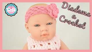 👶DIADEMA PARA BEBÉS 👶 CROCHET  PUNTO RED👶👶 [upl. by Asillim744]