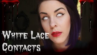 WHITE LACE CONTACTS  VLOGTOBER [upl. by Brande980]