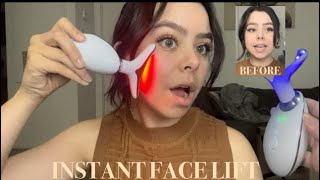 TESTING AN INSTANT FACE LIFTING DEVICE  nonsurgical face lift [upl. by Rodnas]