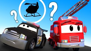 Der Streifenwagen in Autopolis  Wo ist Hector  Lastwagen Zeichentrickfilme für Kinder 🚓 🚒 [upl. by Onilegna]