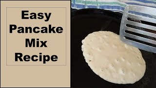 Pancake Mix Recipe for Your Prepper Pantry  Homemade Shelf Stable Pancake Mix Just Add Water [upl. by Lehacim]