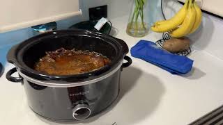 Crock Pot Meal and Homemade Biscuits First a Fan purchase for the CRASHER [upl. by Searby]