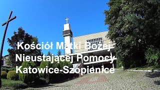 Kościół Matki Bożej Nieustającej Pomocy KatowiceSzopienice na rowerze Cz10 Śląskie Polska [upl. by Clementis]