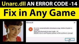 How To Fix Unarcdll Error While Installing Games  New Method [upl. by Konstantin546]