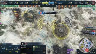 AOE4 【1V1Team】100 ゴールドからダイヤまで来れましたね [upl. by Candless]