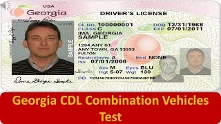 Georgia CDL Combination Vehicles Test [upl. by Beck]