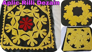 New Aplic Sindhi Rilli Design Cutting amp stitching work Eid Special Applique Sindhis Beautyl [upl. by Oirram]