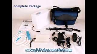 Overview of Portable Oxygen Concentrator with Travel Kit at Global Care Market [upl. by Zelma]