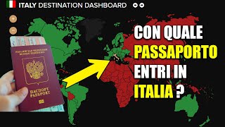 Quale PASSAPORTO serve per entrare in ITALIA [upl. by Ynnavoeg]