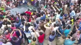 Celebrations outside sarfaraz home icc ct 17 [upl. by Lemieux]