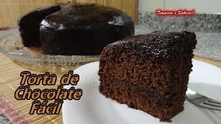 TORTA DE CHOCOLATE fácil y de licuadora [upl. by Loar]