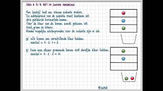 havo A 41 B Met of zonder terugleggen [upl. by Idnahs]