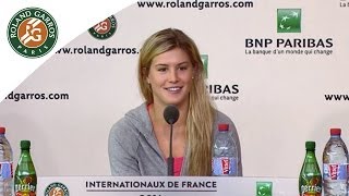 Conférence de presse Eugenie Bouchard Roland Garros 2014 18 [upl. by Asertal914]