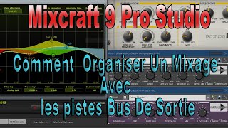 Tutoriel Mixcraft 9 Pro Studio  FR  comment organiser un Mixage [upl. by Kcirrek]