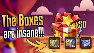 50 Reverie Gift BOXES Can we highroll AGAIN  Idle Heroes [upl. by Gunzburg931]