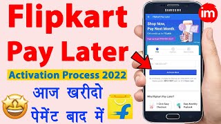 Flipkart pay later kaise activate kare  Flipkart pay later payment kaise kare  Full Process 2022 [upl. by Suvart]