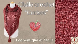 CHALE AU CROCHET quotCERISESquot [upl. by Eus]