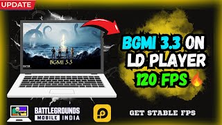 How to play BGMI in pc and laptop  120 FPS  Ultra HDR  Play BGMI 33 on Ld Player emulator 🤩 [upl. by Dolphin68]