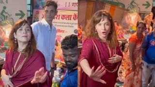 Ganpati Lene pahunche Ankita Lokhande ko magni pari Mahila se mafishortsytshortsyoutubeshorts [upl. by Retseh]