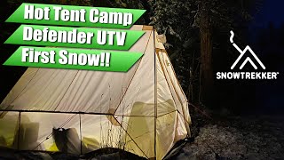 SnowTrekker Hot Tent Winter Camping in Canada [upl. by Ferino]