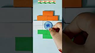 🇮🇳Jana Gana Mana  Independence Day Drawing Republic Day shorts flagdrawing art india indian [upl. by Ellehsram134]