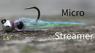 16 Inch Crappie Tying A Micro Streamer [upl. by Harikahs]