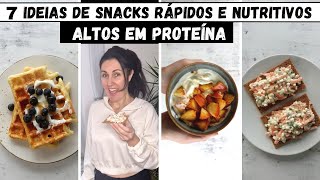 LanchinhosSnacks Proteícos e Saudáveis  Simples e Deliciosos [upl. by Orat233]