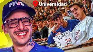 dos tiktokers se hacen pasar por estudiantes de la universidad [upl. by Nyram]