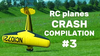 RC planes CRASH COMPILATION 3  4K [upl. by Haeel]