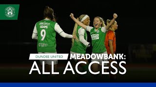 Hibs Women 4 Dundee United 0  Meadowbank ALL ACCESS [upl. by Atnoed]