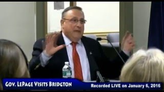 Maine Gov Lepage blames quotDmoneyquot for the drugs and mixed raced babies in Maine [upl. by Llenoj]