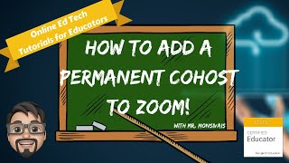 How to Add Permanent Cohosts  Alternative Hosts to Zoom [upl. by Yliah]