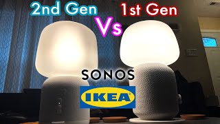 IKEA SYMFONISK Lamp Comparison1st Gen Vs 2nd Gen [upl. by Devinna]